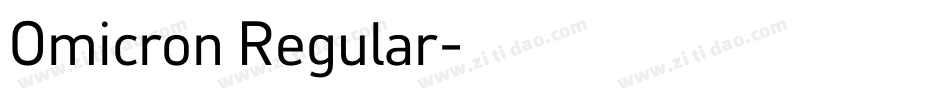 Omicron Regular字体转换